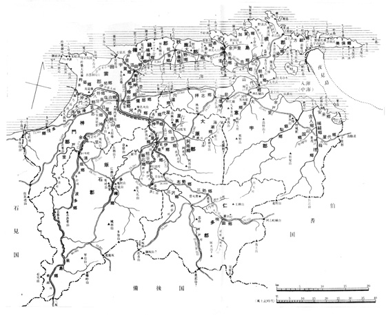 出雲風土記地図