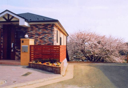 桜とお家